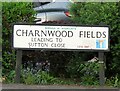 Charnwood Fields sign