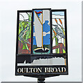 TM5292 : Oulton Broad village sign by Adrian S Pye