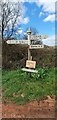 Direction Sign ? Signpost northwest of Wiseburrow Farm in Stawley parish