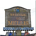 TM1074 : Mellis village sign by Adrian S Pye