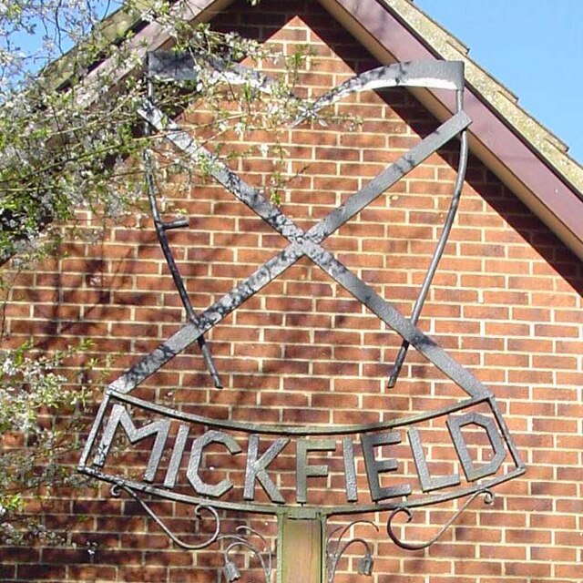 Mickfield village sign (detail)