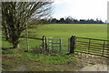 Footpath to Gayhurst Wood and the motorway