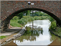 SK2701 : Meadow Lane Bridge east of Polesworth in Warwickshire by Roger  D Kidd