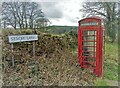 The telephone kiosk at Stacey Bank