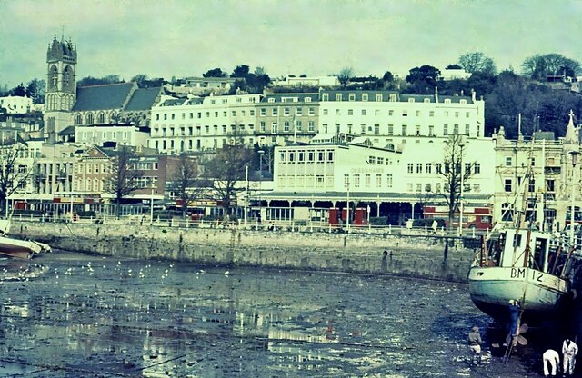 Torquay Old Harbour and Strand in 1972