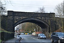 SD7807 : Railway bridge, Spring Lane by N Chadwick
