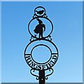 TM4087 : Ringsfield village sign by Adrian S Pye
