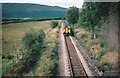 NN3137 : Train near Bridge of Orchy by Adrian Taylor
