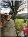 Path on the SE side of Usk Road, Raglan, Monmouthshire