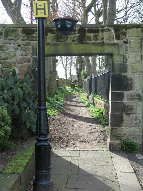 Entrance to St. Alban's Churchyard, Church Way, Earsdon