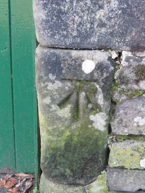 Benchmark on gatepost, Cupar Road, Newport on Tay