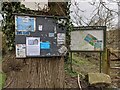 Information boards by St. Michael & All Angels church (Lingen)