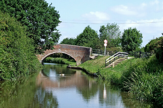 Trent and Mersey Canal east of Handsacre... © Roger D Kidd :: Geograph ...