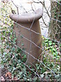 NZ0417 : Not so old Boundary Marker on the north bank of Scur Beck by Mike Rayner