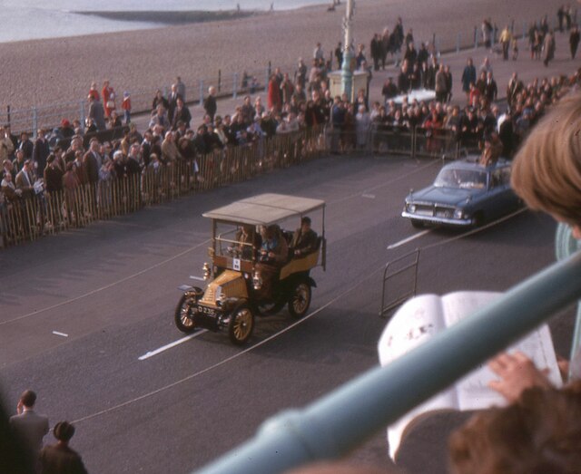 Veteran cars on Madeira Drive, Brighton 1964 (2)