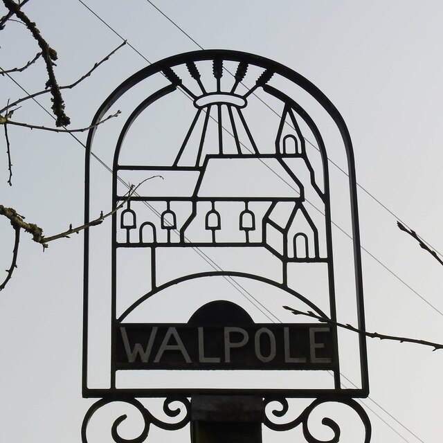 Walpole village sign (detail)