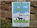 Anti-dog fouling sigage in Clive