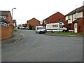 Thistle Close from Cranesbill Drive, St Peter The Great, Worcester