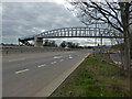 SO8652 : New footbridge across the A4440, Worcester by Chris Allen