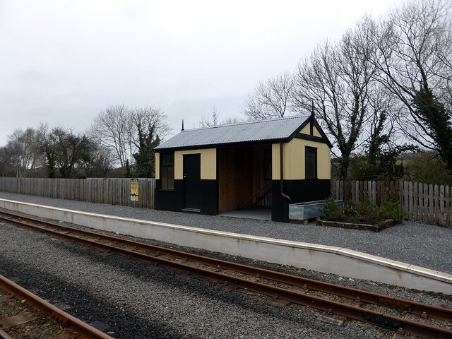 The (then) new waiting room at Capel Bangor station