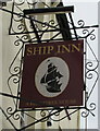 Ship Inn name sign, Teignmouth