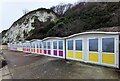 TV6097 : Beach Huts at Holywell, Eastbourne by PAUL FARMER