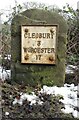 Old Milestone by the B4202, north of Bayton Common, Bayton Parish