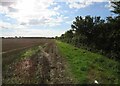 Footpath westwards towards Market Overton