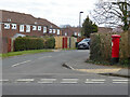 Hanbury Road turns off Hyde Drive, Ifield, Crawley