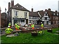 Roadworks in Upton-upon-Severn