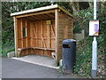 A memorial bus shelter