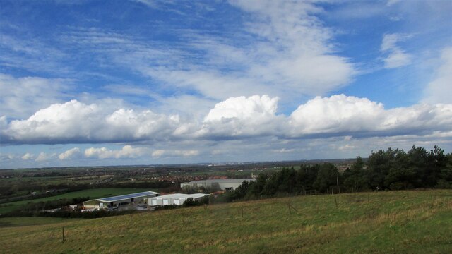 Looking down on the industrial estate at Harworth