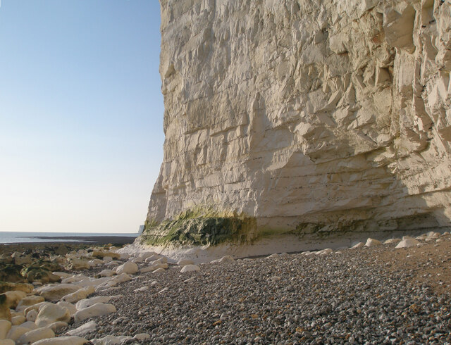 Undercutting of the cliff base below... © Andrew Diack cc-by-sa/2.0 ...