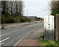 Bilingual Tafarnaubach Industrial Estate name sign