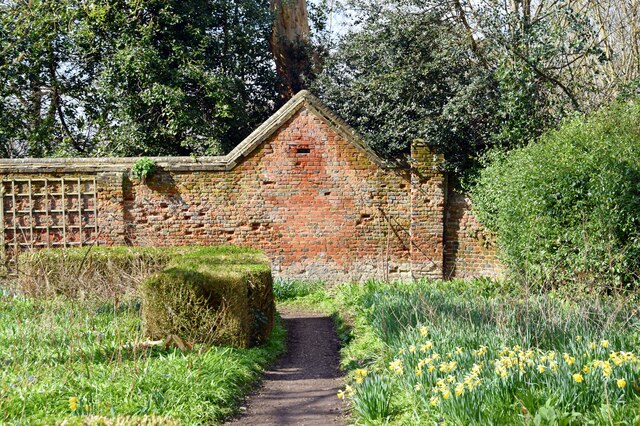 Part of the walled garden at Warley Place