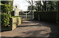 Falcon Court entrance gates, Wonastow, Monmouthshire