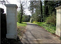 SO4810 : Wonastow Court entrance drive, Wonastow, Monmouthshire by Jaggery