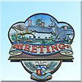 TL7788 : Weeting village sign by Adrian S Pye