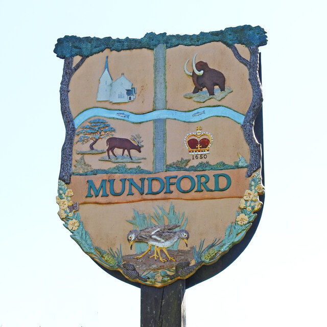 Mundford village sign (north face)