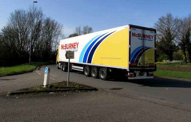 McBurney articulated lorry RT634 on the A40, Dixton, Monmouth