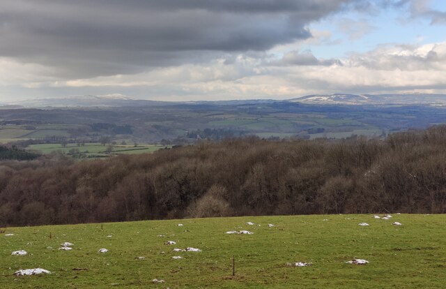 View west to the Shropshire Hills