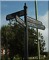 Signpost above Cliff Gardens