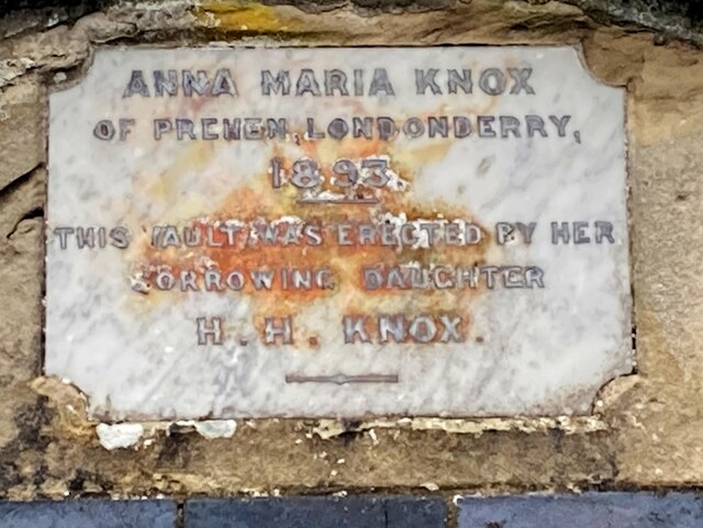 Plaque, Anne Maria Knox