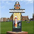TF6740 : Hunstanton town sign by Adrian S Pye