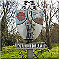 TF8930 : Sculthorpe village sign by Adrian S Pye