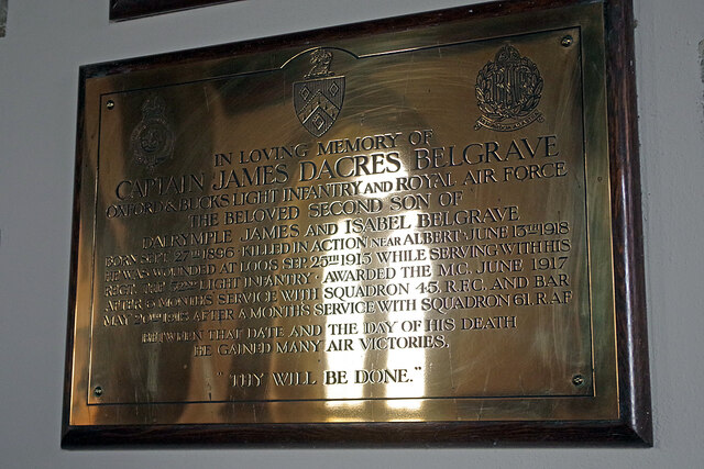 Memorial to Captain James Dacres Belgrave