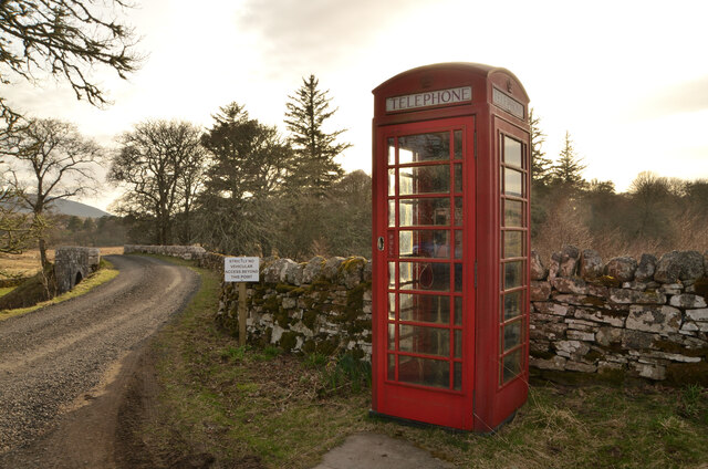 Public Telephone Box at Braemore, Caithness