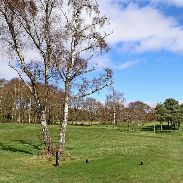 The 14th tee on Penn Common golf course, Staffordshire