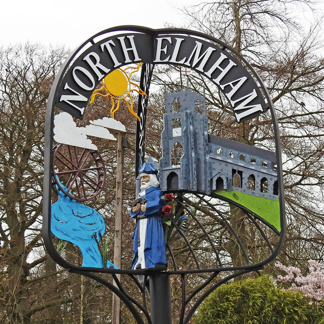 North Elmham village sign © Adrian S Pye :: Geograph Britain and Ireland