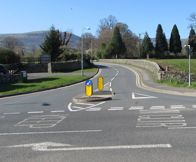 Hillside Road from Crickhowell towards Llangattock, Powys